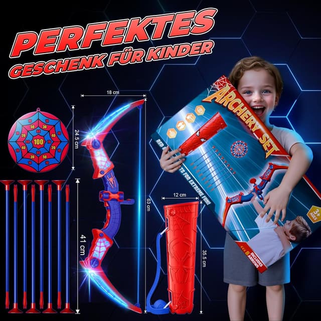Thumbnail 6 de Spielzeug Pfeil Bogen mit LED ab 3