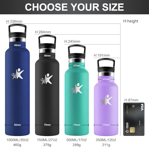 Detalle 1 de KollyKolla Botella térmica 500 ml para niños 🚰