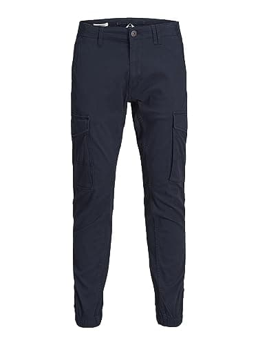 Detalle 2 de Jack & Jones Jjipaul Jjflake Akm 542, Pantalones Hombre 👖 Azul Marino