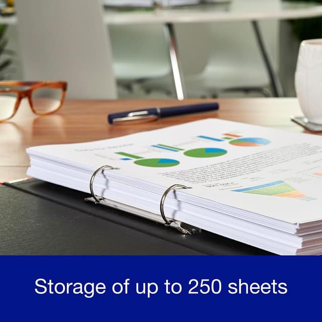 Detalle 2 de Oxford Premium A4 Ring Binder (Yellow) with 25mm Capacity