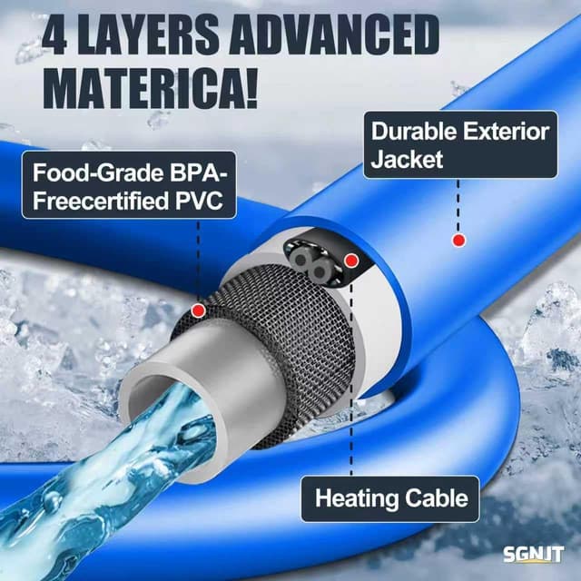 Thumbnail 4 de SGNJT 25FT Heated Water Hose for RV