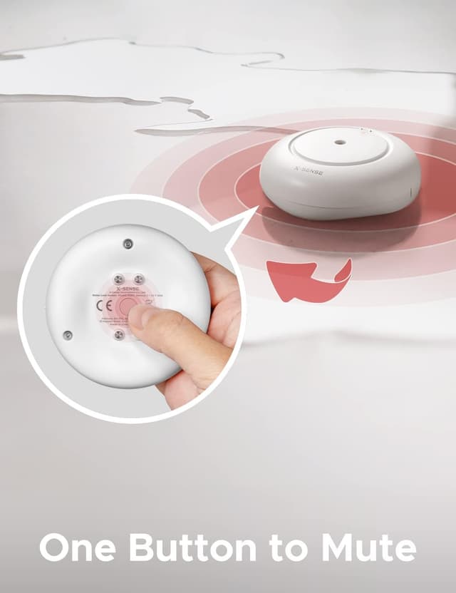 Thumbnail 6 de X-Sense SWS51 rilevatore d’acqua Wi‑Fi con stazione base SBS50 richiesta, confezione 3