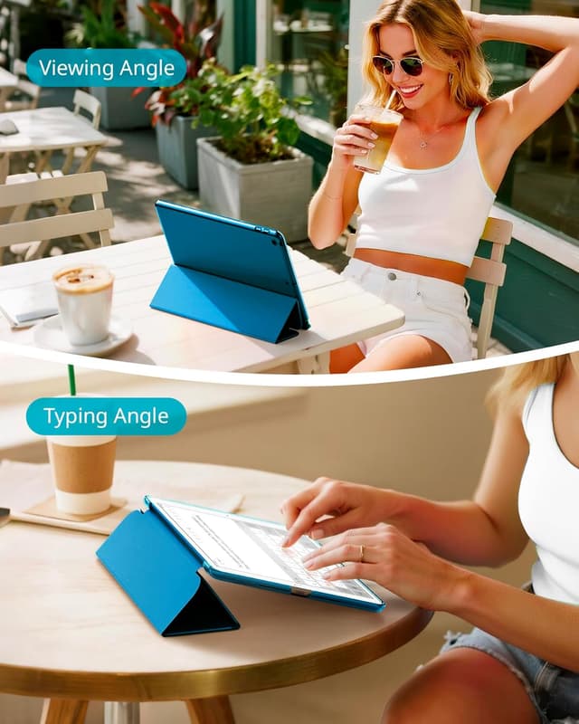 Thumbnail 6 de CACOE Case for iPad 9th/8th/7th Generation (10.2 inch) in Peacock Blue with Screen Protector