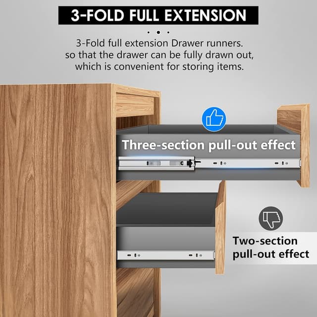 Detalle de AOLISHENG drawer runners 350mm 45kg