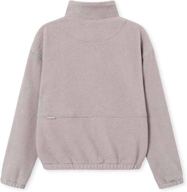 Detalle de Johnny Urban Felpa con zip uomo Ruben: troyer oversize in pile con tasca a canguro