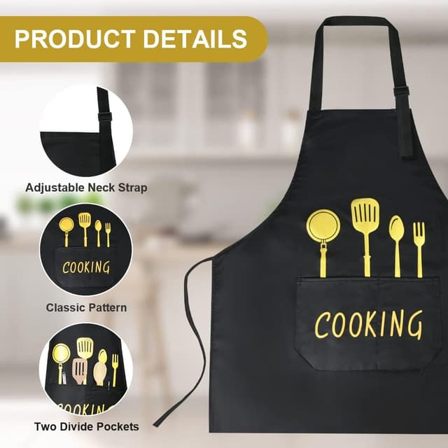 Thumbnail 4 de Vicloon Delantales Impermeables Babero 1 unidad 🧑