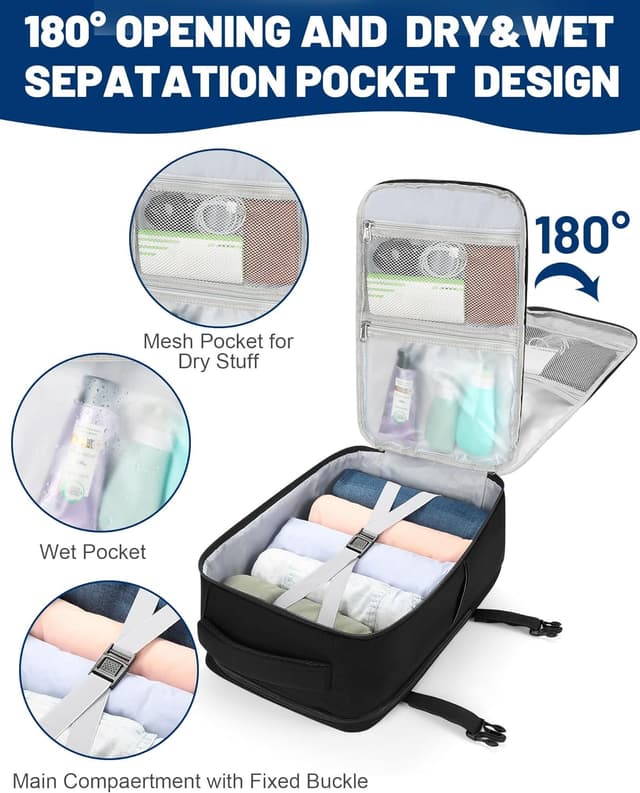 Detalle de MOCOCITO Underseat Cabin Bag 40x20x25L with 15.6-inch laptop pocket