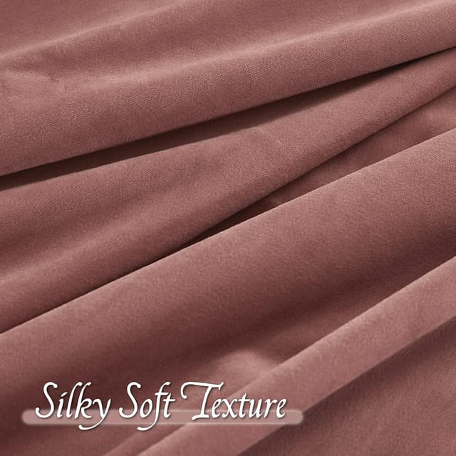 Thumbnail 4 de RYB HOME Velvet Curtains 63in Rod-Pocket Window Drapes 🪟