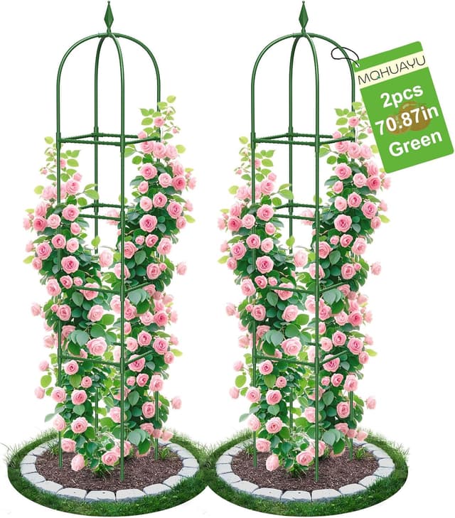 Detalle de MQHUAYU 2 Pack garden trellis 180 cm