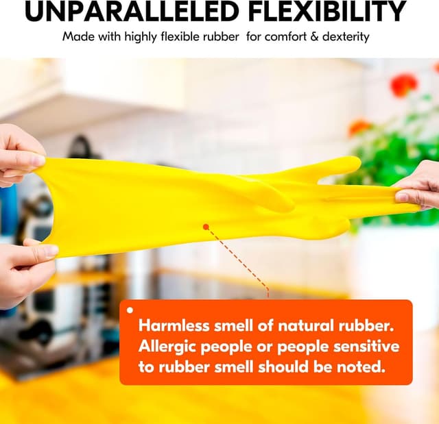 Thumbnail 4 de Vgo Reusable Cleaning Gloves M Yellow