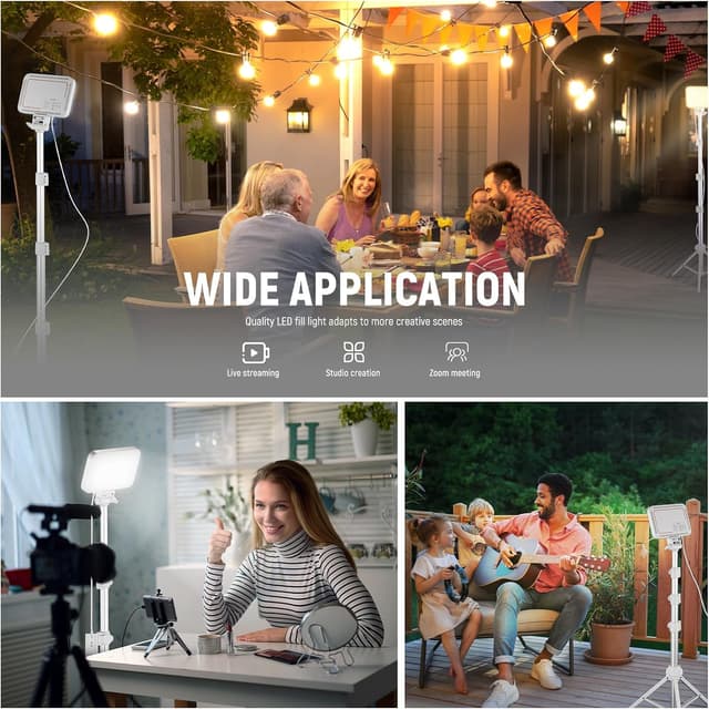 Thumbnail 6 de NEEWER LED Video Light Kit 2 Pack 66 LEDs