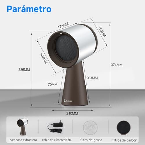 Thumbnail 8 de AMZCHEF Campana extractora portátil 120 m³/h