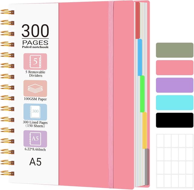 Detalle de MOFELON A5 notebook 300 pages