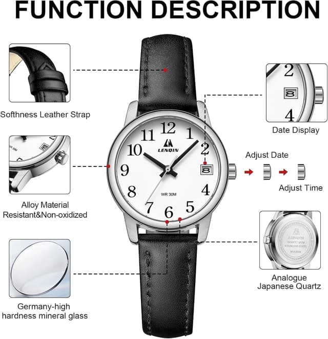 Thumbnail 6 de LN LENQIN Damenarmbanduhr mit 30 mm Zifferblatt