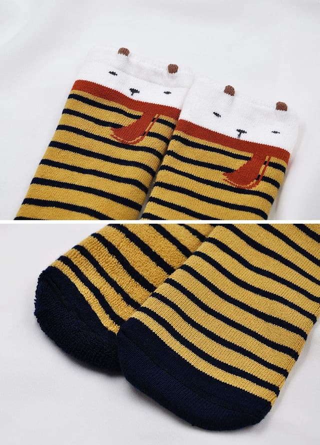 Detalle de LOFIR Chaussettes chaudes en coton pour enfants (thermiques) – lot de 6 paires, tailles 20 à 34