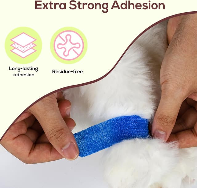 Detalle 2 de Cozary 12 rotoli bende elastiche autoadesive 2,5 cm x 4,5 m 🐾