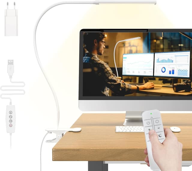 Detalle de Mojimdo Schreibtischlampe 77 LED 40 cm 📗