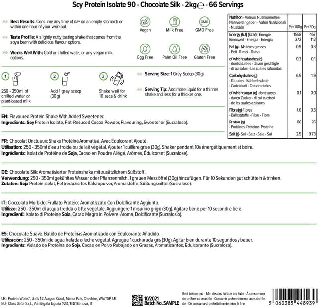 Thumbnail 5 de THE PROTEIN WORKS ProtĂ©ine de soja 2kg đ„€