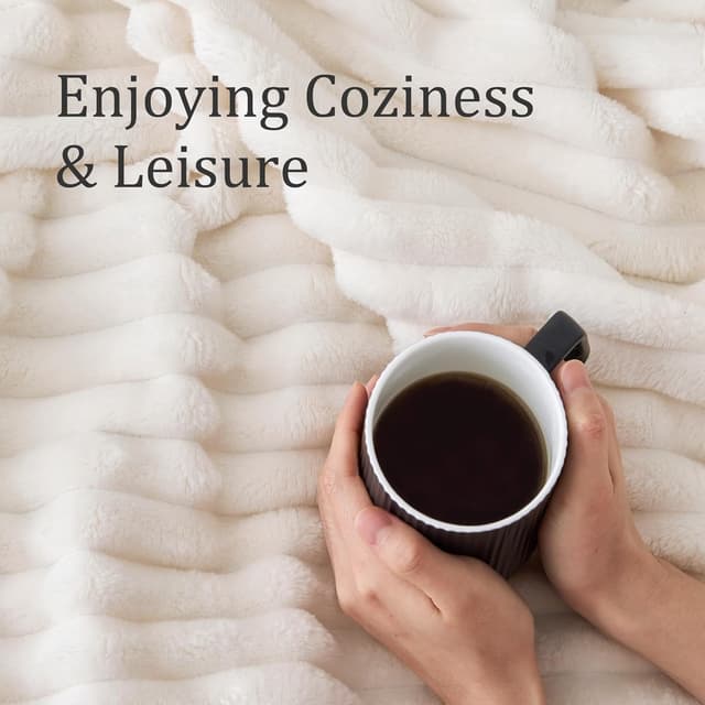 Thumbnail 3 de BEDELITE Fluffy Fleece Throw Blanket 1.2m 🛋