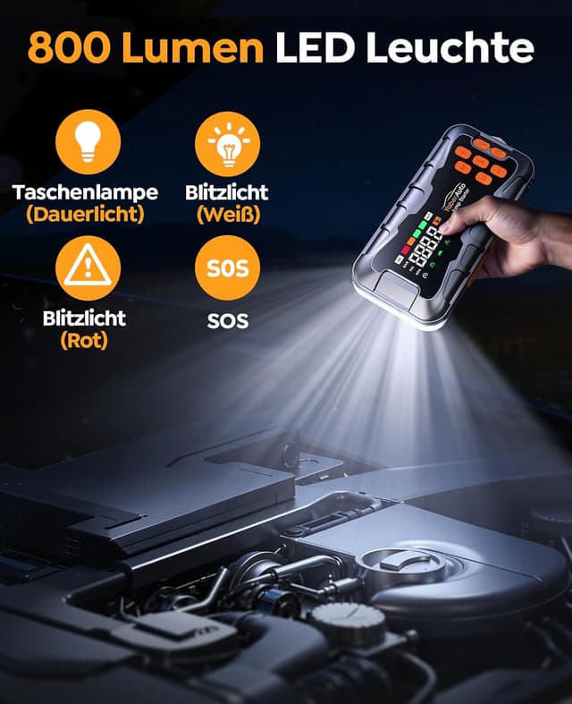 Thumbnail 4 de 7000A Starthilfe Powerbank 27000mAh