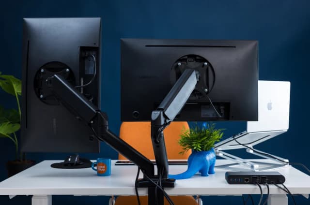 Detalle 2 de BlueBuilt Monitorhalterung Feder für 2 Monitore