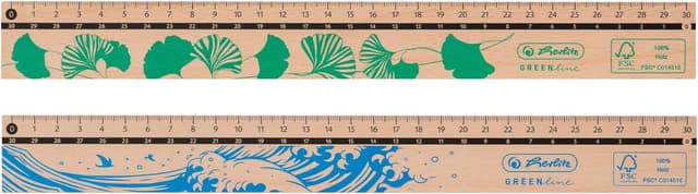 Detalle de herlitz 50033621 Righello in legno FSC 30 cm