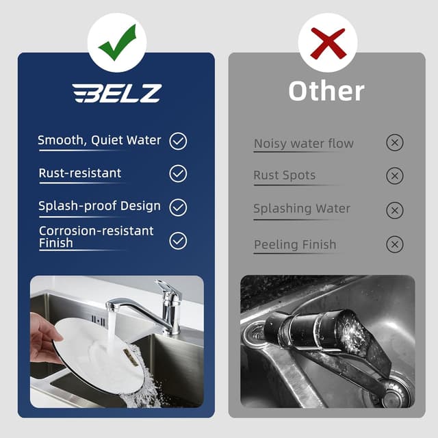 Detalle de BELZ Kitchen Mixer Tap 360° swivel