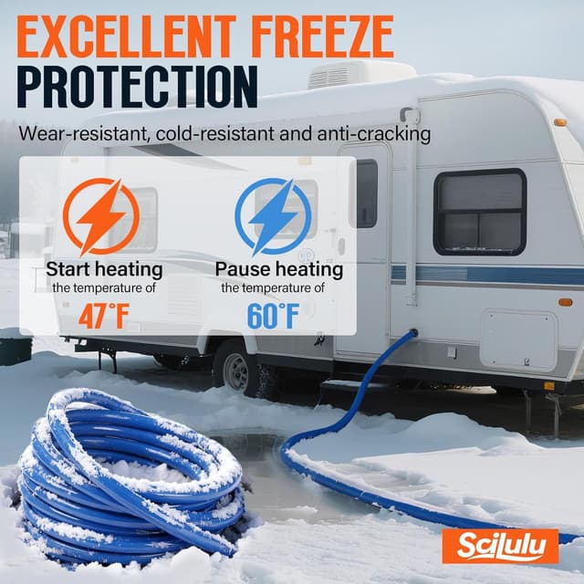 Thumbnail 6 de Scilulu 75FT Heated Water Hose for RV