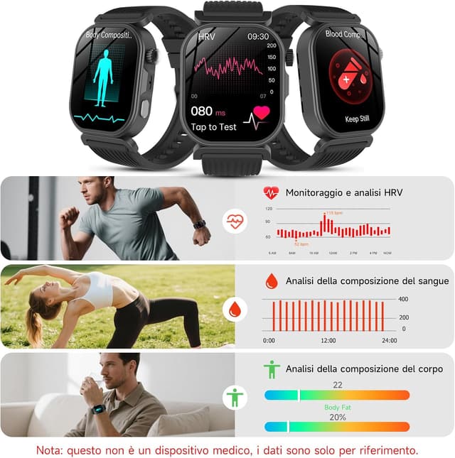 Detalle de YUPENG 2026 smartwatch ECG 1,88 pollici