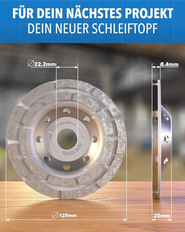 Thumbnail 5 de STONE REEF Schleiftopf 125 mm für Beton