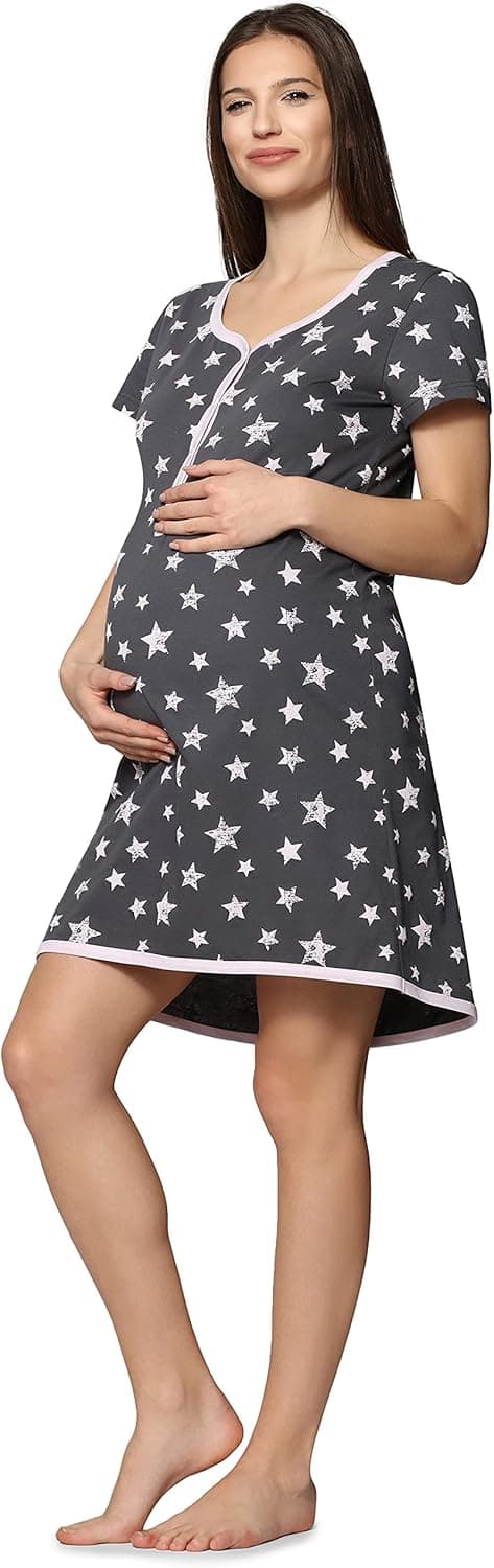 Imagen de Be Mammy Camicia da Notte Premaman BE20-175 en OfertitasTOP