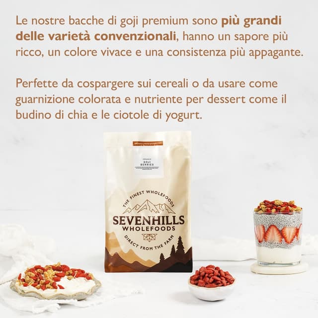 Thumbnail 2 de Sevenhills Wholefoods Bacche di Goji Bio 500g 🍇