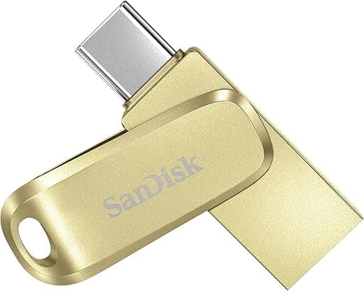 Detalle de SanDisk 256GB Ultra Dual Drive Luxe, Memoria Flash USB 🌟