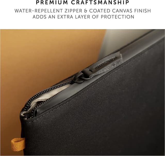 Detalle de Native Union W.F.A MacBook Sleeve 16" – minimalist slim sleeve with 360-degree protection (recycled materials) – Black