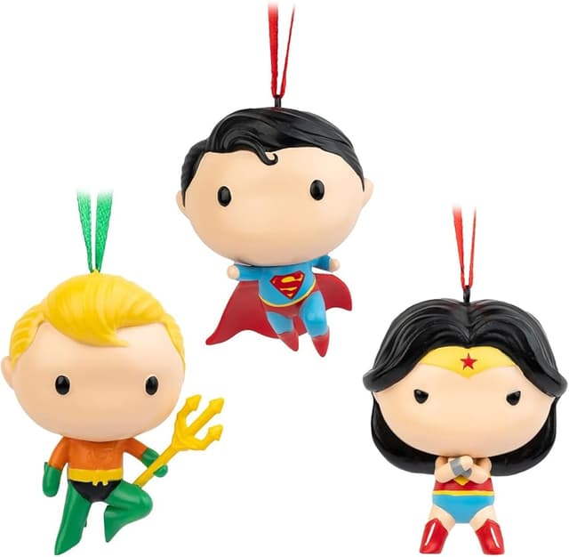 Imagen de Grupo Erik Set Adornos Navidad DC Comics - Superhéroes para tu árbol 🎄 en OfertitasTOP