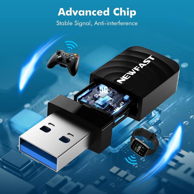 Thumbnail 5 de NEWFAST WLAN Adapter 1300Mbps