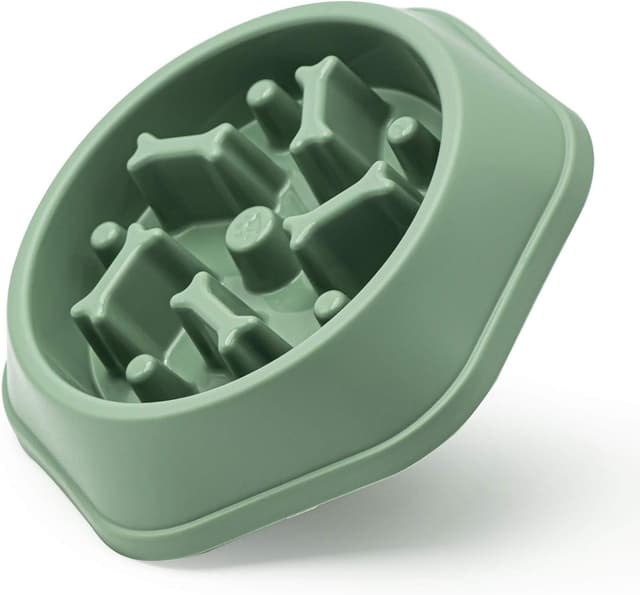 Detalle de Slow feeder dog bowl 2 cups green