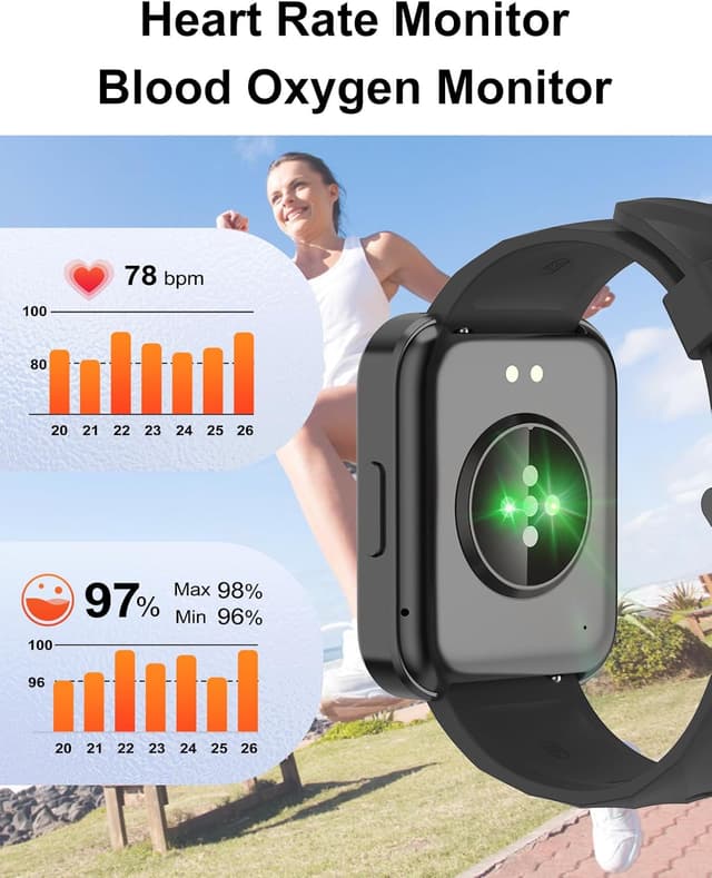 Thumbnail 4 de Dakofied Smartwatch IP68: Llamadas, Pulsómetro y Más