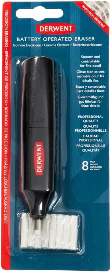 Thumbnail 1 de Derwent 2301931 Goma Borradora Eléctrica ⚡ con 8 Recambios