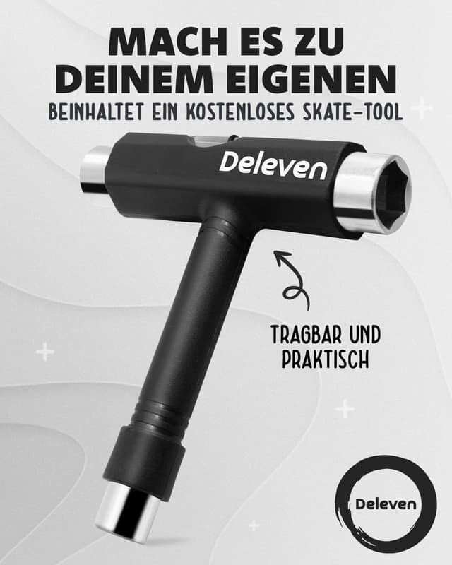 Detalle 2 de D Deleven Skateboard mit LED 56 cm