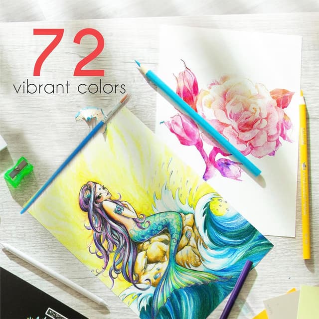 Thumbnail 4 de Zenacolor 72 crayons aquarellables 🎨