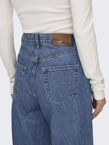 Thumbnail 7 de ONLY Vaqueros anchos Medium Blue Denim