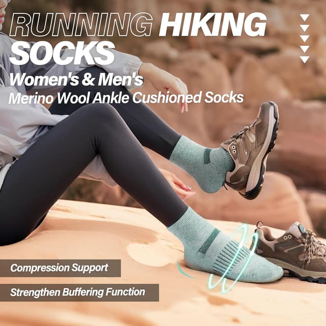 Detalle 2 de MOSEY KOSY 6 Pairs Merino Wool Socks 6-pack