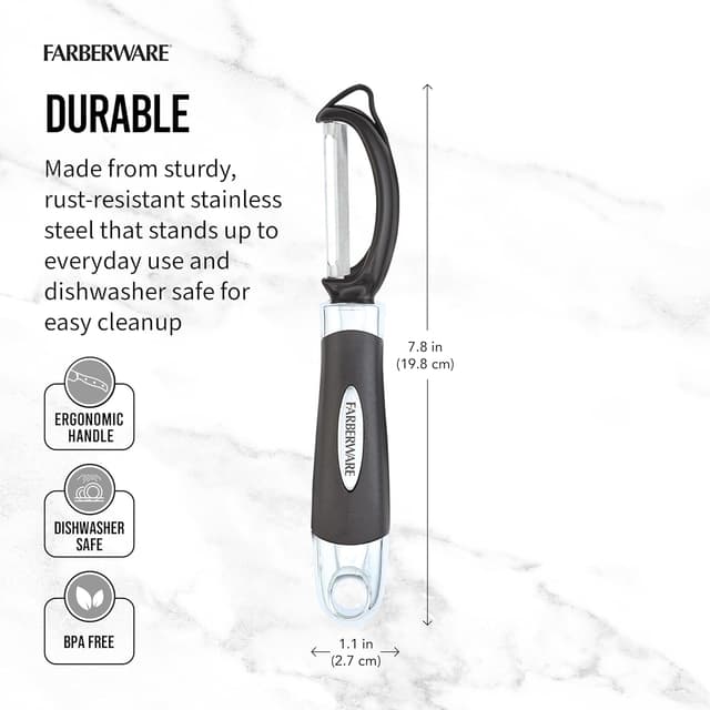 Detalle de Farberware Pro2 Vegetable Peeler (Euro Peeler) with Razor-Sharp Stainless Steel Blade