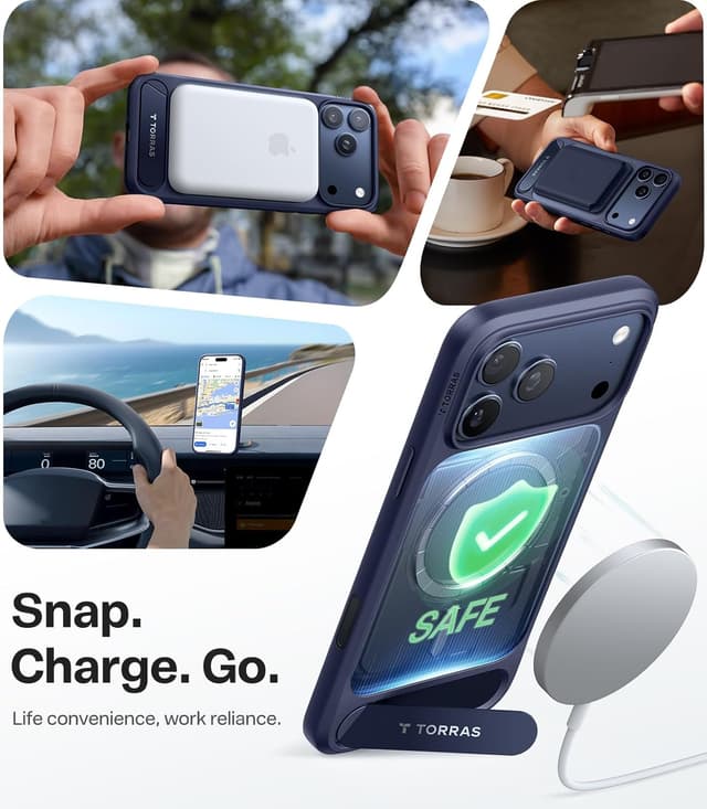 Detalle de TORRAS iPhone 17 Pro Case Magnetic 1 Stand