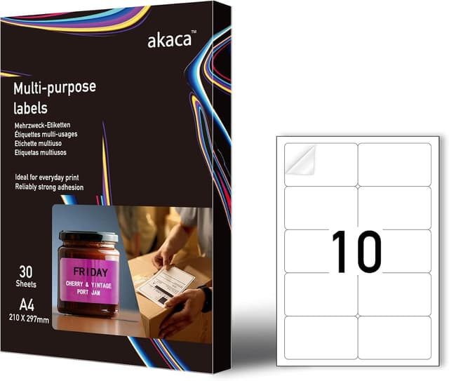 Detalle de akaca Etichette 95 x 56 mm 300 pezzi