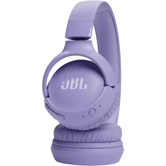 Detalle 2 de JBL Tune 520BT inalámbricos plegables morados: sonido Pure Bass y hasta 57 horas