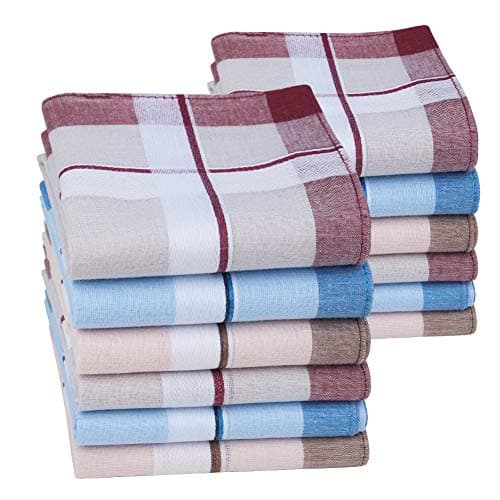 Imagen de HOULIFE mouchoirs en coton, rayures, 6 pièces ⚙ en OfertitasTOP