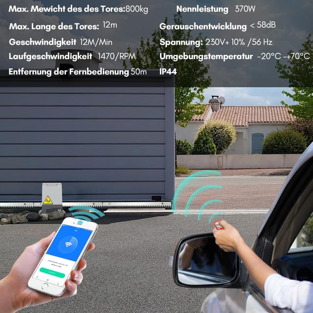 Thumbnail 2 de Fiqops 550W motor puerta corredera 1200KG