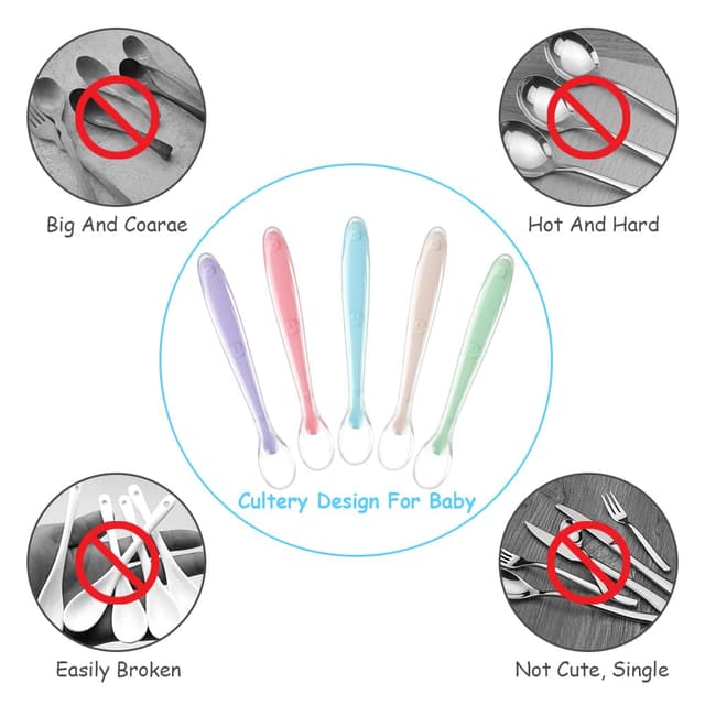 Thumbnail 6 de Vicloon Babylöffel 5er Set 16 cm 🥄